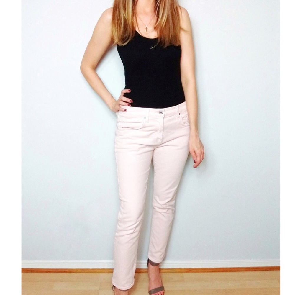 7FAM Relaxed Jeans in Whisper Pink